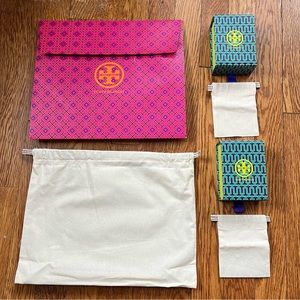 Tory Burch gift wrap jewelry box girt bag decoration
